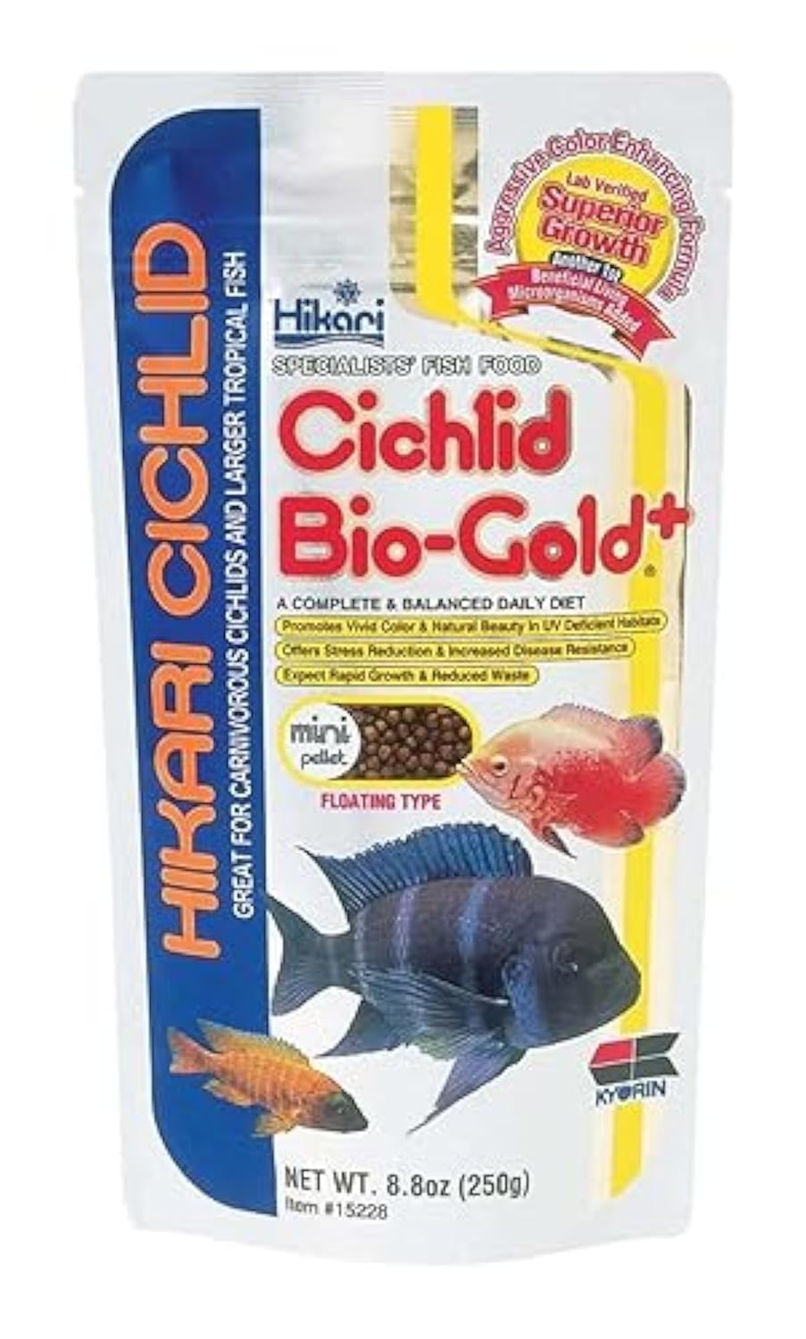 Cichlid Bio-Gold+ - 250G Pellet Fish Food For Aquariums| For All Life Stages