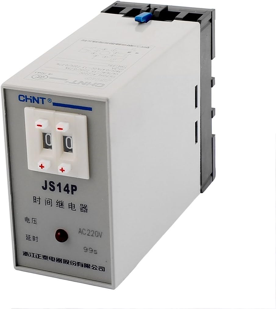 JS14P AC Electrical 220V 1-99 Seconds Two Adjustment Power On Delay Timer Digital Display Authorized Timers Time Relay
