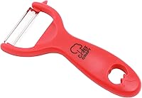 Vista 4 de Chef Craft Hoja clásica de acero inoxidable con mango de plástico, pelador de verduras, 5.5 pulgadas, azul