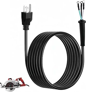 95104L Cord Assembl for SKILSAW Saw Replacement Cord with SPT77WM SPT78W SPT70WM SPT70V SPT55 Circular Saw Heavy Duty Durable Power Cord for SKIL Saw Worm Drive Saw Power Tools M77 77 Parts