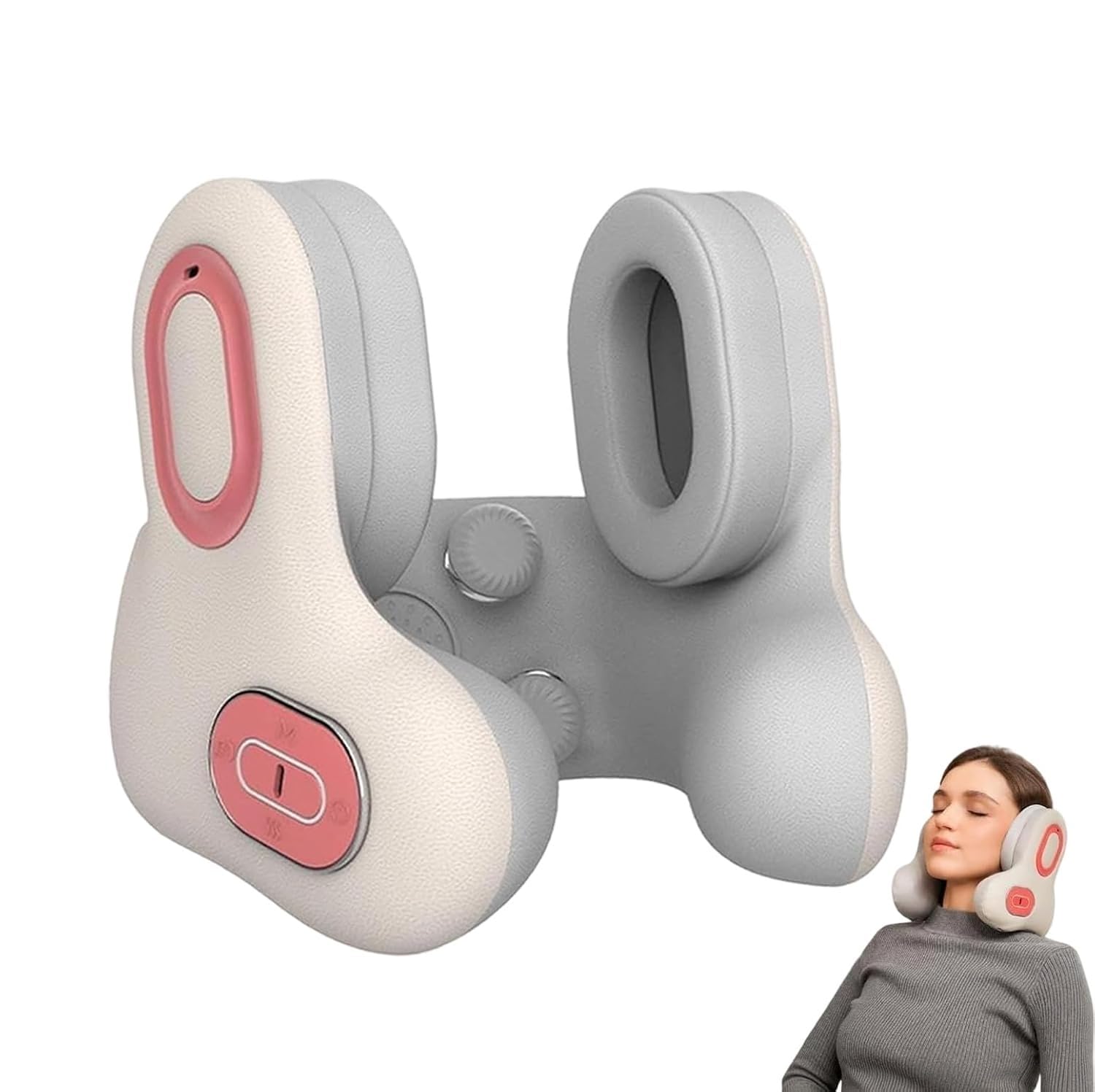 Almohada de Viaje Musical 3 en 1 Bluetooth con Calor y Masaje