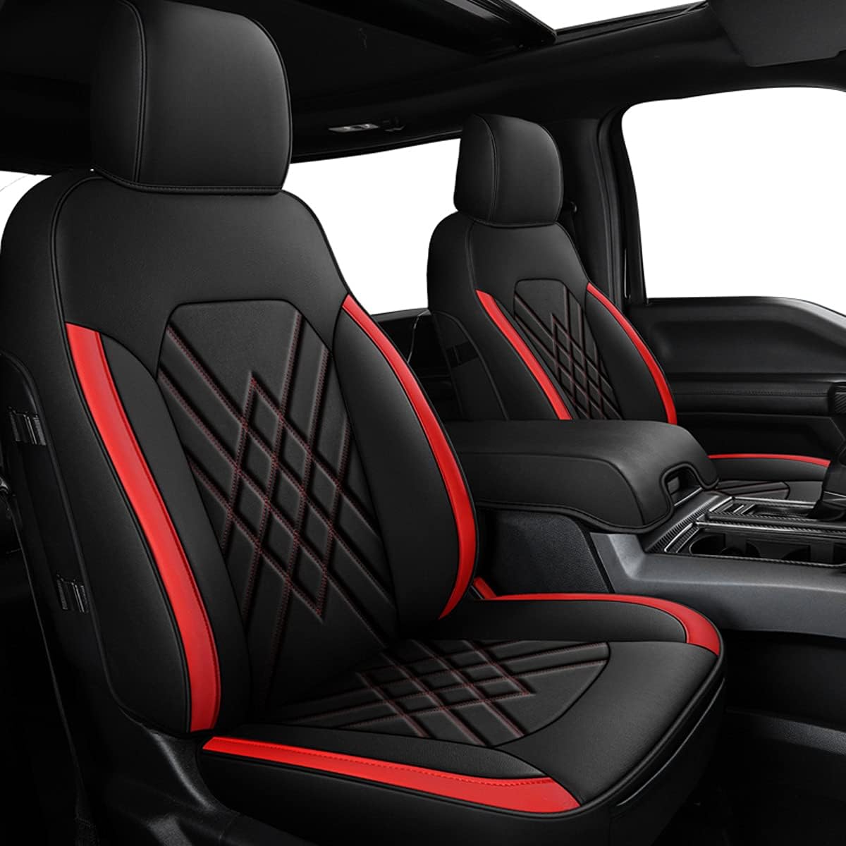 Car Seat Cover for Women Full Set Crystal Front and Rear Seat Covers for Cars Bling Car Seat Cushion Universal Auto Accessories Non-Slide Automotive Covers (Crystal Pink)