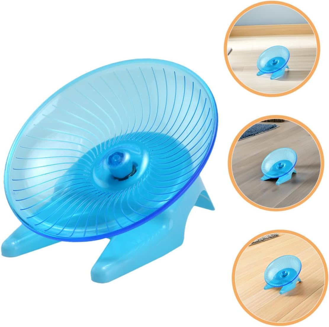 Silent Small Pet Exercise Wheel with Non-Slip Stand, Plastic Hamster Sport Running Wheel for Hamsters, Gerbils, and Hedgehogs – Whisper-Quiet Spinning for Small Animals