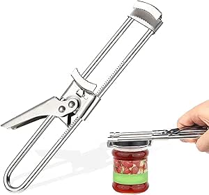 Retoo Dekselopener Glasopener Flesopener Antislip Handgreep Rubberen Potopener Keukenhulp Blikopener Seniorenhulp Multifunctionele Dekselopener Beelblauw