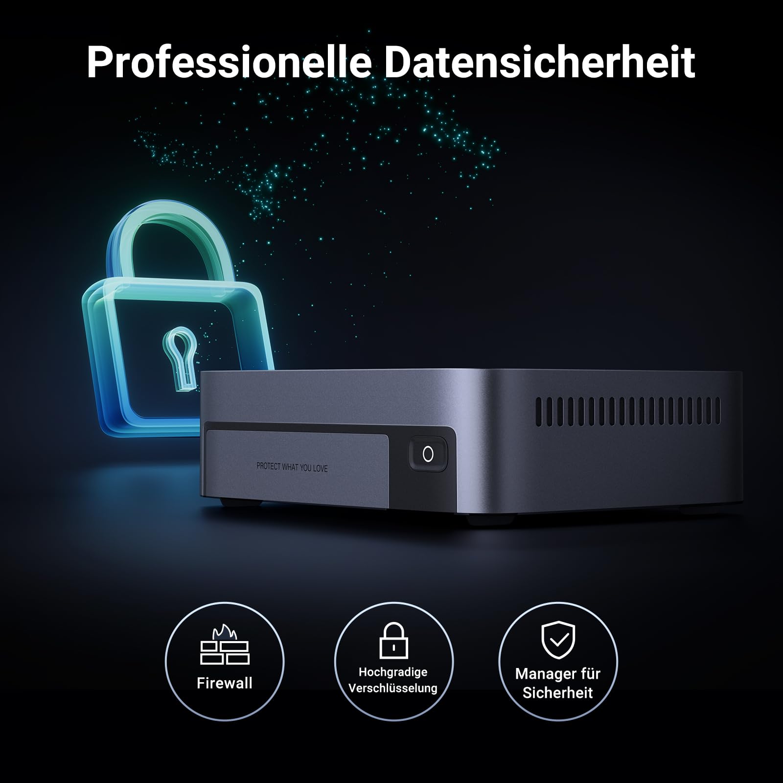 UGREEN NASync DXP480T Plus 4-Bay All-Flash NAS, Intel i5-1235U 10-Kern, 8GB DDR5, 128GB SSD, 10GbE, Wi-Fi 6, 4×M.2 NVMe, 8K HDMI, 2×Thunderbolt 4, Kompatibel mit Drittanbieter SSD (Ohne Festplatten)