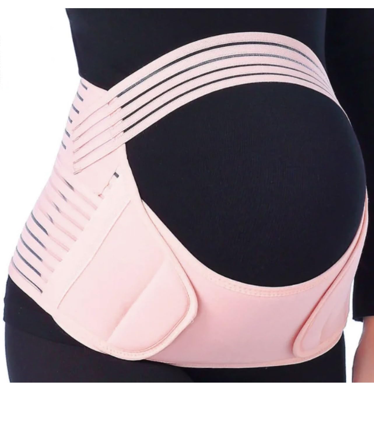 pregnancy support belt,belly support band for pregnant women, back support for pregnant women, Pregnancy must haves,Adjustable Breathable Medical Pregnant Women support (medium, black)