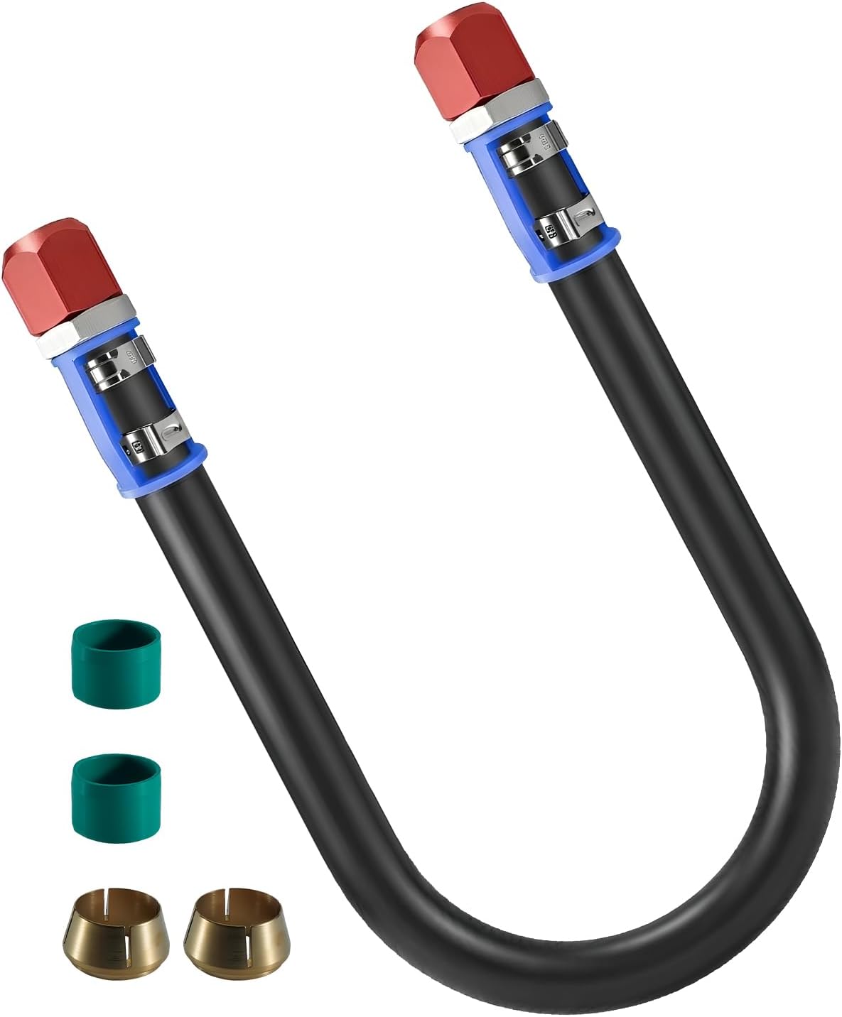 Replace 800-672 A/C Line Splice Kit Fit for 1/2" Line With No.8 Hose, Air Conditioning Repair Splice Connector Universal Fit