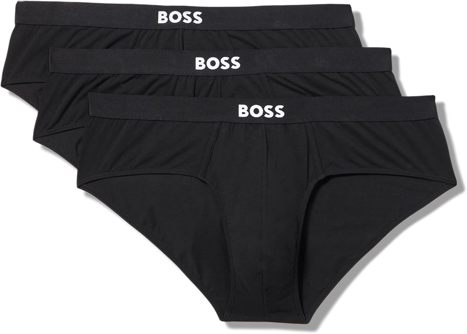 BOSS Men's 3-pack Logo Icon Hipster Brief