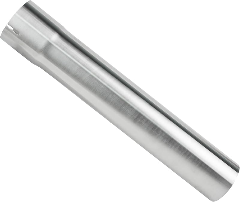 Tubo de escapamento ZJXDZY em aço inoxidável T304, 1,25" x 17,3" – 1 unidade