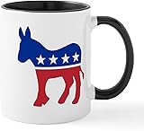 CafePress Democrat Donkey Mug 11 oz (325 ml) Ceramic Coffee Mug White/Black Inside -...