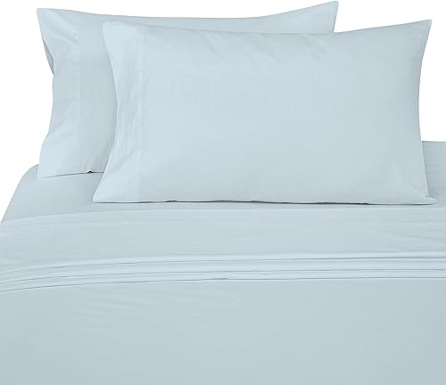 Miniatura 5 de Royale Linen - Juego de sábanas tamaño matrimonial de 300 hilos 100% algodón estampado de 4 piezas, juego de sábanas - 1 sábana bajera, 1 sábana