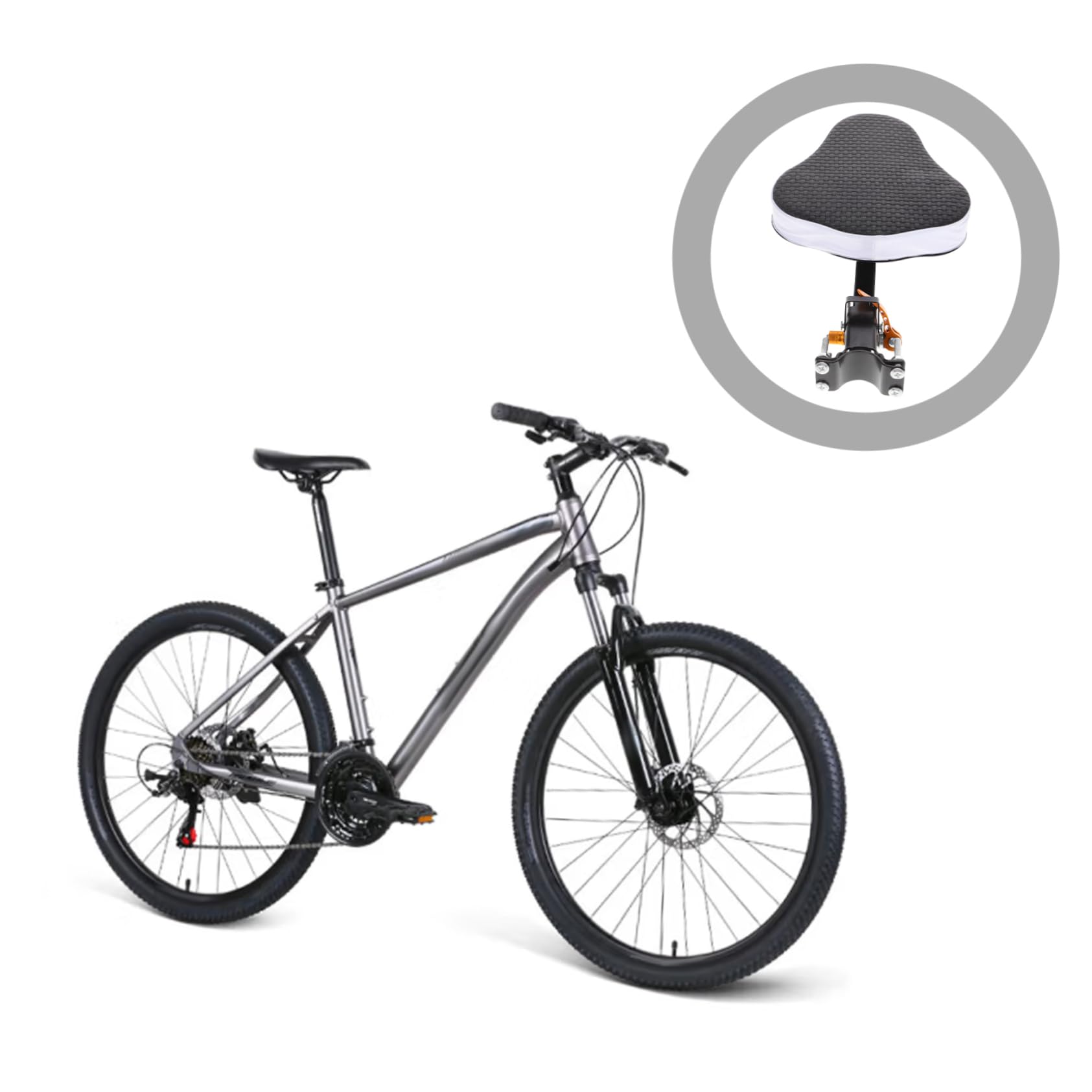 TOYANDONA Asiento de Bicicleta para Niños Plegable Diseño de Liberación Rápida, Antideslizante, para Bicicletas de Montaña y Uso Familiar