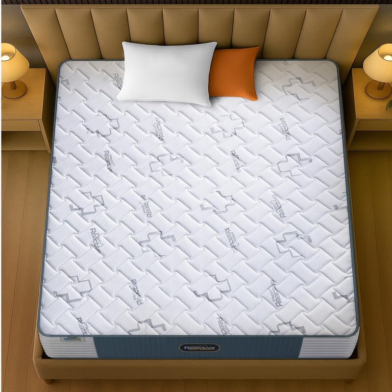 Image of Springfit Reactive Dual Memory Orthopedic Mattress with Aerosleep Memory with Reactive Foam | 5 Inches Queen Size (78x60x5) | Medium Firm | CertiPUR-US & Certiguard Technology