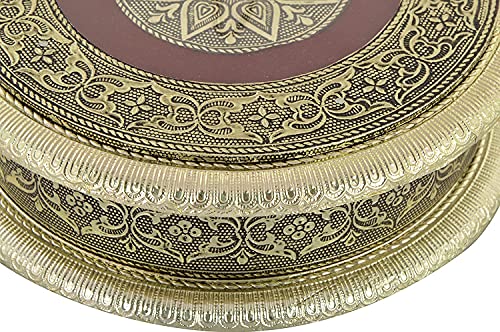 Image of RIOMAX Decorative Empty Dry Fruit Box (4 Section Box) (Maroon)