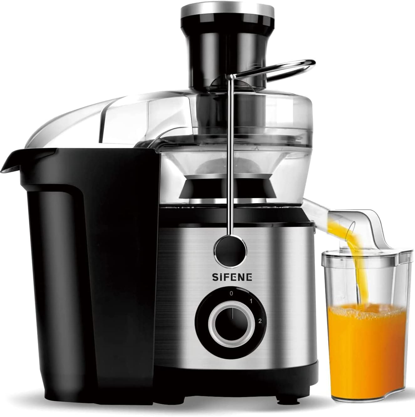 Extractor de Jugos, 1300W Pico Power Easy Clean Prensa Máquina de Jugo