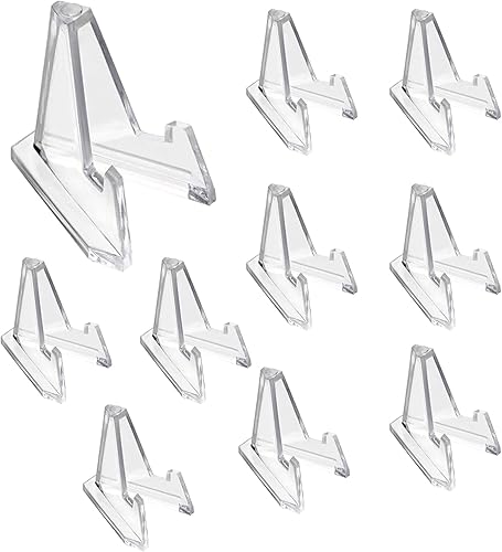 Miniatura 1 de 10 soportes de tarjetas de acrílico para tarjetas deportivas, mini caballete de béisbol, deportes, comercio, soporte para tarjetas graduadas para