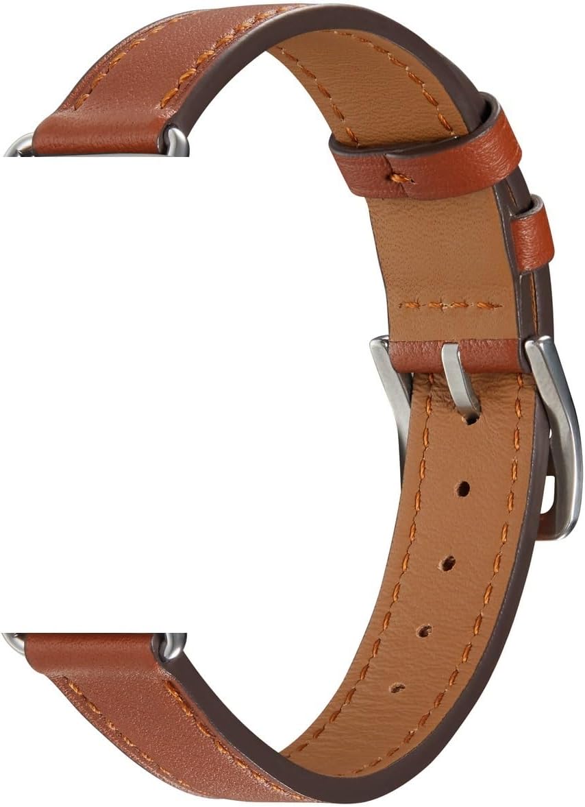 Slim-fit Leather Strap for Watch 3 49mm 11 10 9 8 7 6 5 4 SE Bracelet band 46mm 45mm 41mm 44mm 40mm 42mm Belt