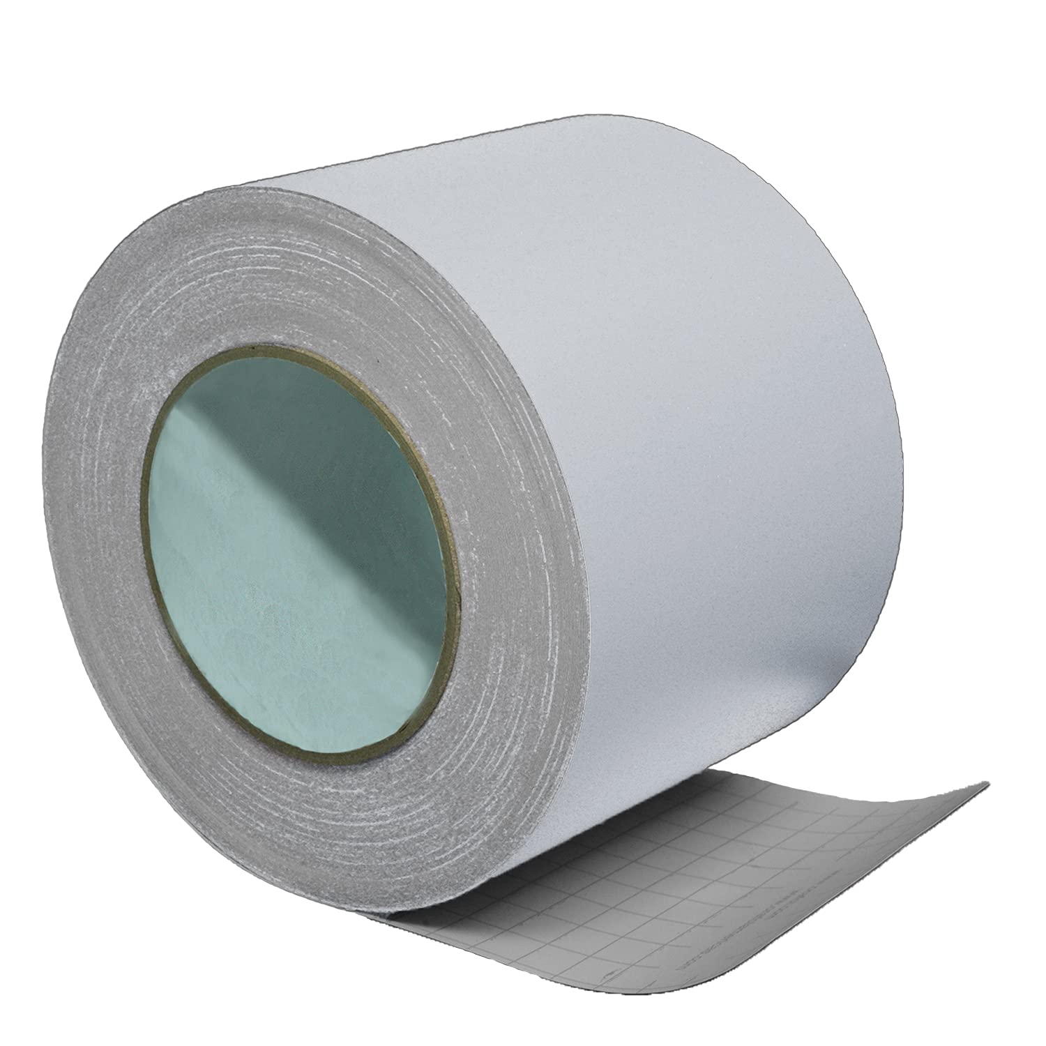 LiteMark 4" White Removable Vinyl Marking Tape - High-Visibility Matte Finish, Adhesive for Smooth Surfaces - Ideal for Safety Marking, Floors,