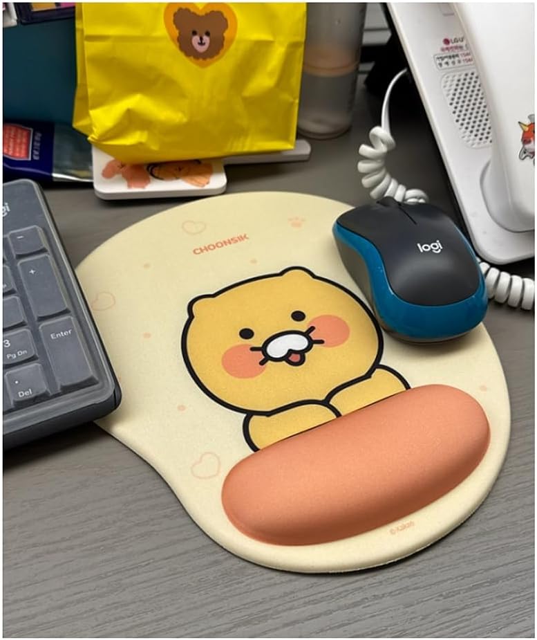 Kakao Choonsik Mouse Pad Wrist Rest Gel Type and Letter Writing Set