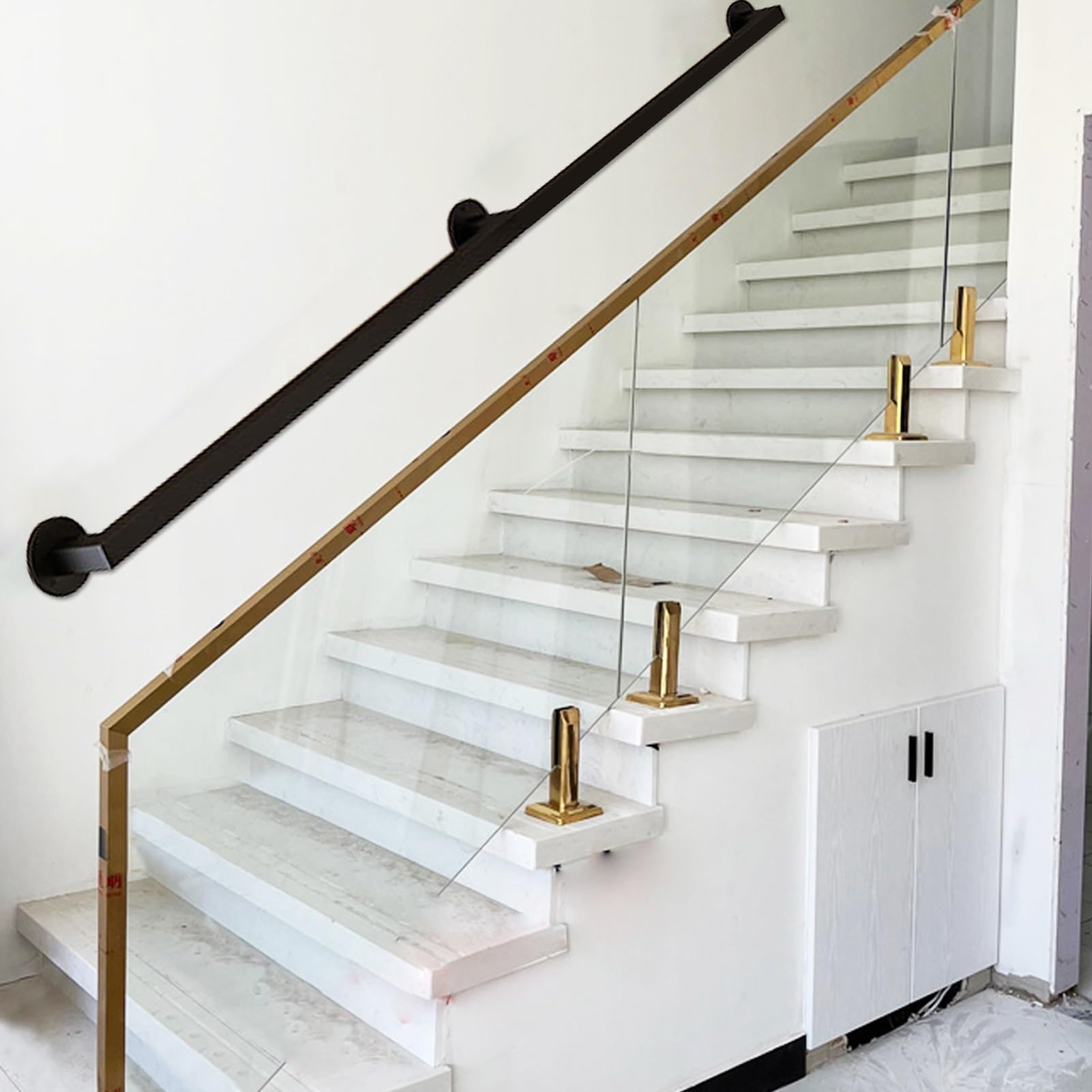 Rampe d'escalier murale contre les chutes pour enfants et seniors de 1,2m à 6m