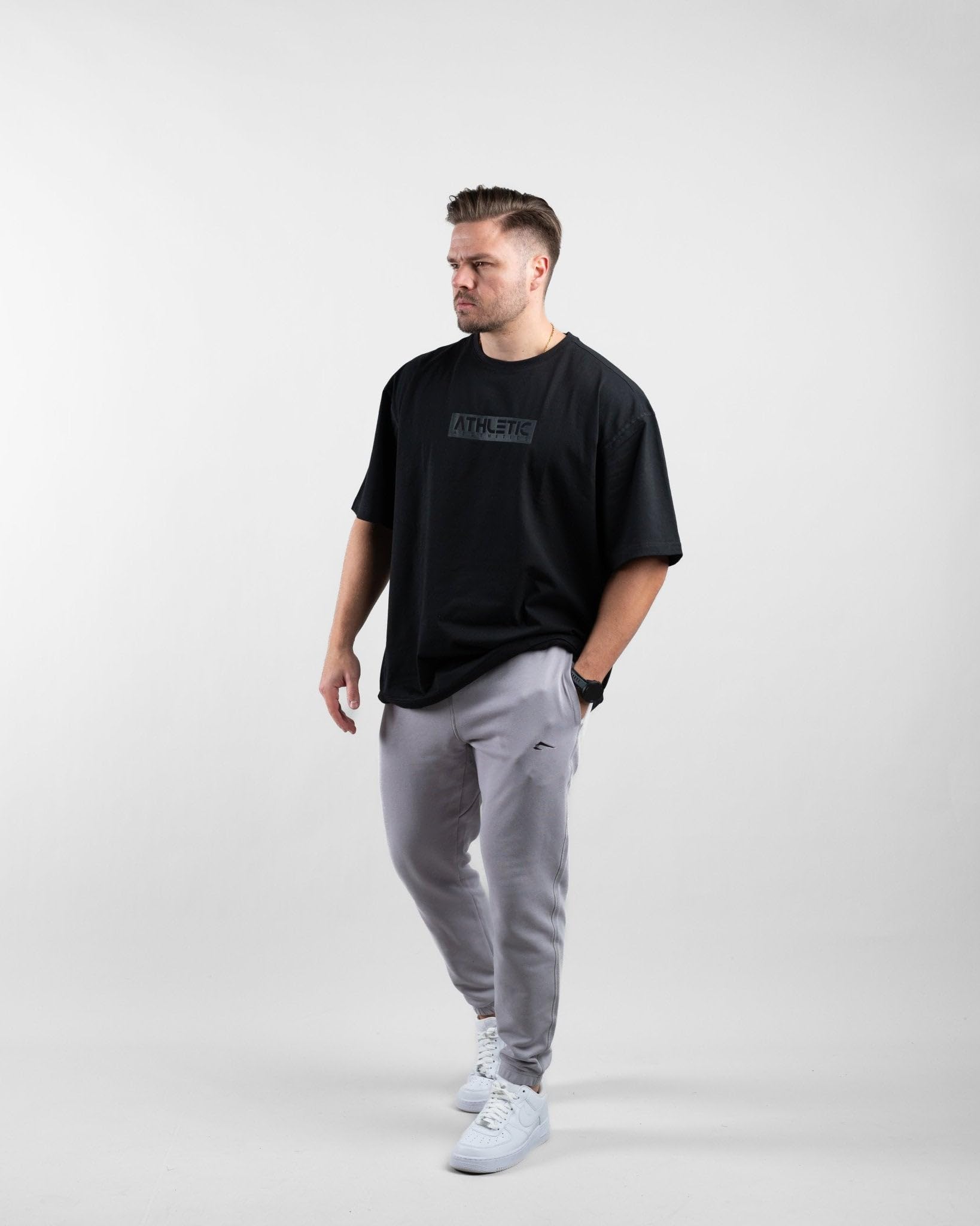 ATHLETIC AESTHETICS Essential Joggers Jogginghose Herren – Sporthose Herren Lang, Freizeithose Trainingshose, Sport Hosen Männer, Sweatpants Jogger, Lässige Laufhose