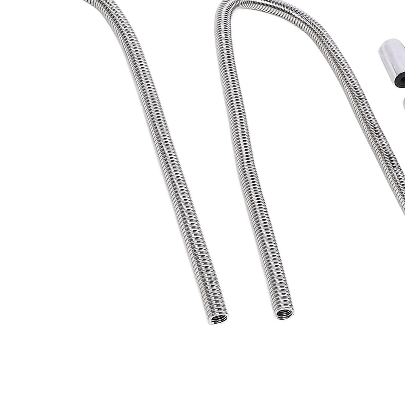 Qqmora Kit Tubo Flessibile del Radiatore del Liquido di Raffreddamento Raffreddamento Efficiente Design Flessibile per Veicoli Universali Acciaio Inossidabile 44 Pollici (Argento)