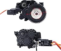 Vista 4 de Caja de cambios de doble velocidad con engranajes internos servo y transmisión para 1/10 RC Crawler TRX4 TRX6 piezas de actualización