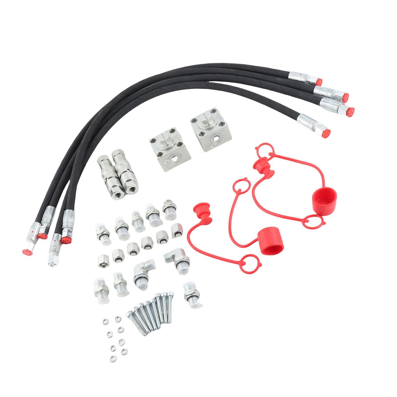 2 Pcs Valvola Deviante a 3 Vie, Valvole di Controllo Direzionale Idraulica per Mini Scavatore Cinese 1-2 Tonnellate