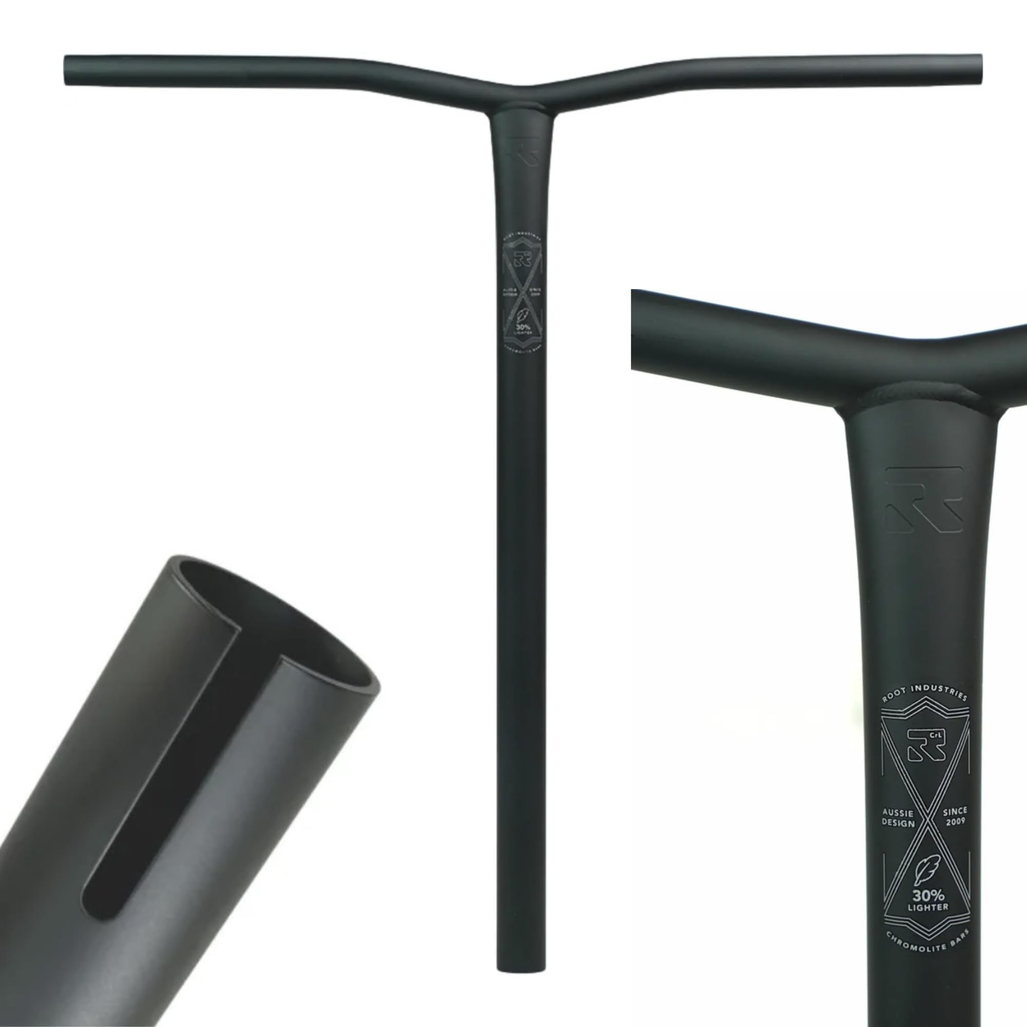 F26 Root ChromoLite S HIC Stunt Scooter Guidon en acier Noir 62 cm