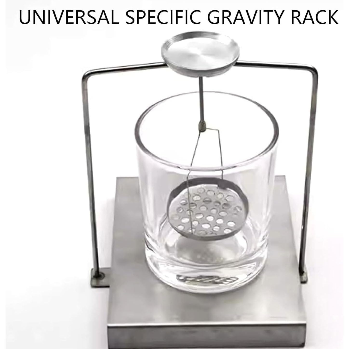 Kit de determinación de densidad para líquidos y sólidos, marco de equilibrio de precisión para uso en laboratorio, herramienta de medición de gravedad específica