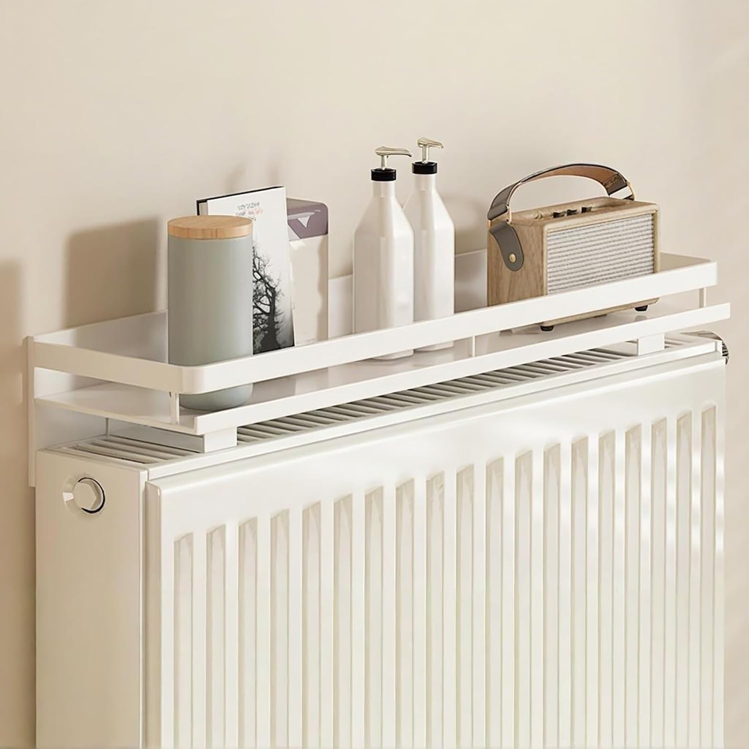 Cachette chauffante élégante pour salle de bain au design compact