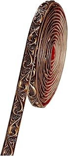 Revamp Home Decor with Self-Adhesive Flexible Wall Molding & Trim 16.4 Feet x 0.8 inch - Peel and Stick Border Strips with 3D Embossed, Ideal for Bathroom Borders(Brass)