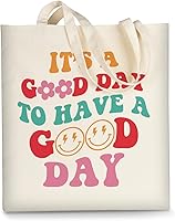 Vista 12 de AUSVKAI Bolsa de lona estética linda para mujeres, bolsa de comestibles universitaria, tela de algodón, para la playa, regalo