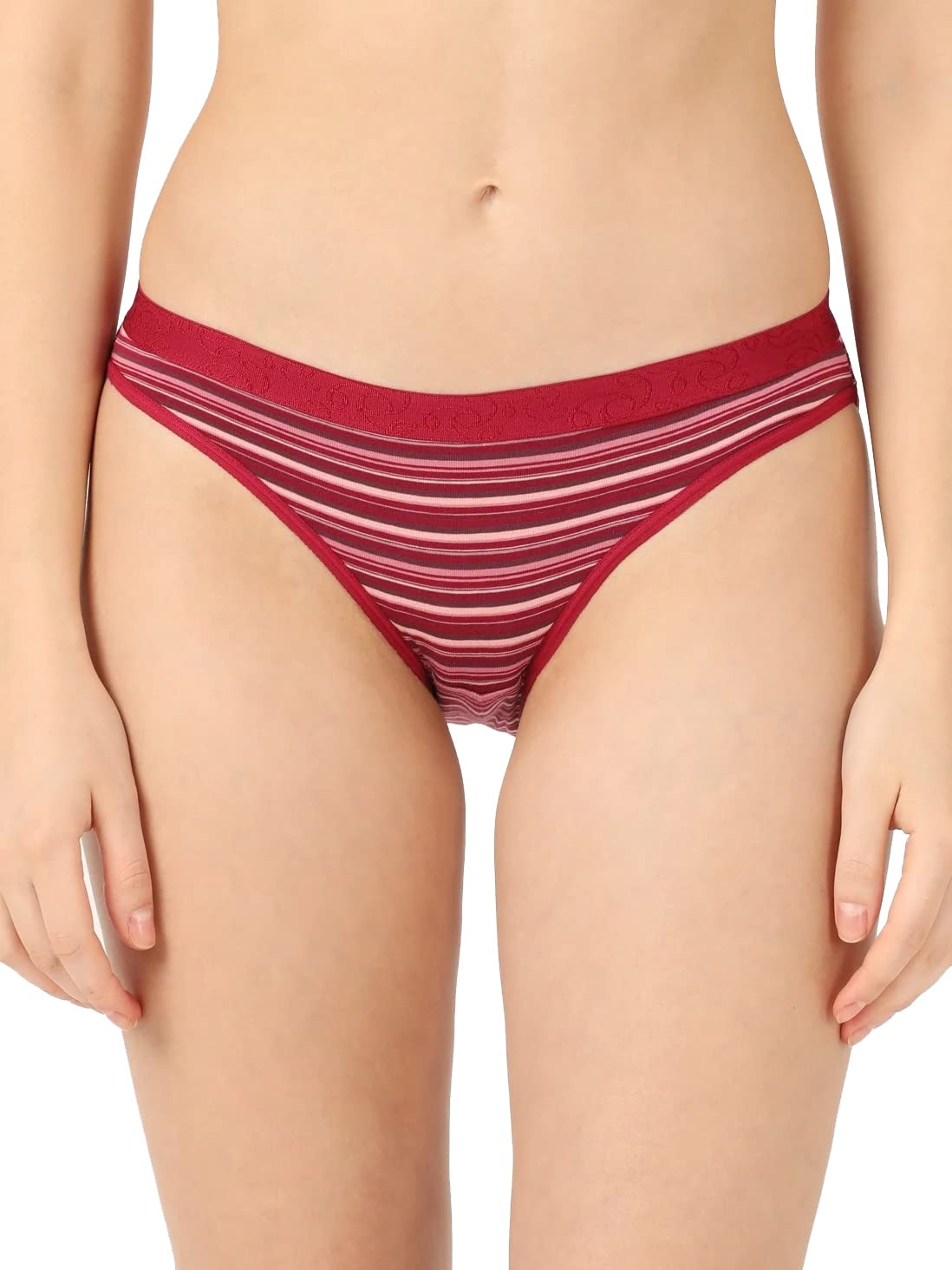 Jockey 3005 Women's Medium Coverage Super Combed Cotton Elastane Stretch Mid Waist Bikini with Exposed Waistband and Stay Fresh Treatment (Pack of 3_Colors & Prints May Vary)