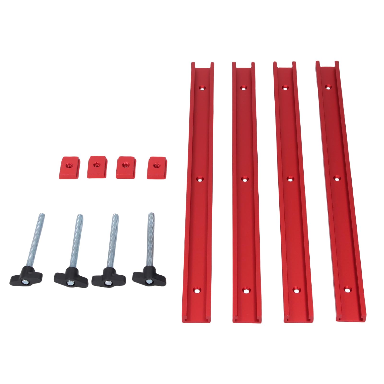 Keenso Set di T Slot e Slider, Profilo a Doppio Taglio da 15,75 Pollici