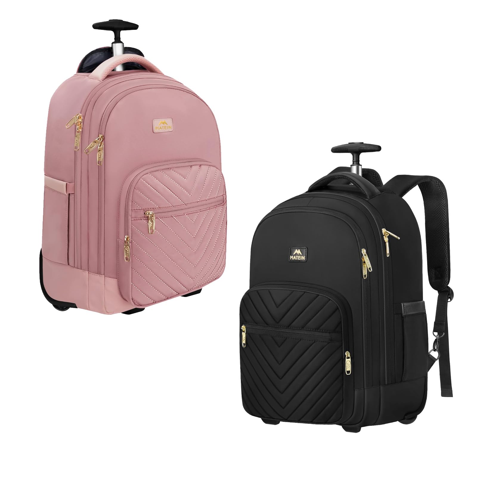 Amazon.com: MATEIN Rolling Backpack for Women, 17 inch Water