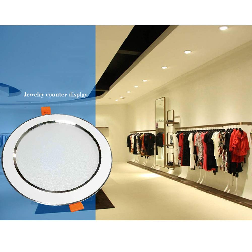 Foco empotrable LED Downlight para baño, luz de Techo empotrada, focos de Aluminio para baño, Pasillo, balcón con Controlador Integrado