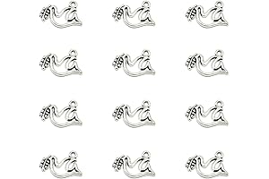 60 Pcs Antique Silver Dove Bird Charms for Jewelry and Crafts