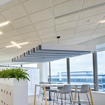Armstrong Ceiling Tiles; 2x2 Ceiling Tiles - 8 pcs White; Acoustic Ceilings for Suspended Grid; TECTUM Lay-in and Tegular 8184T10
