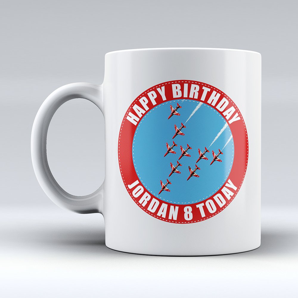 Dalton Designs UKRed Arrows - Personalised 10oz Ceramic Mug