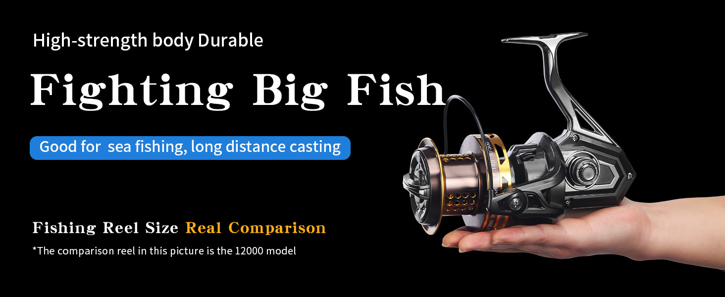 best fishing reel warranty HAUT TON Spinning Reel, 6+1BB Metal Surf Reels, 55lbs Max Drag If you are the Color_Chrome Fishing Guide Set 85pcs/box Length - Weight:1 1/2 inch - 1/8 oz