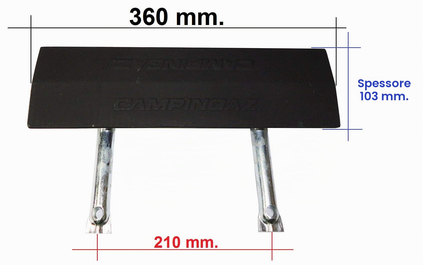 Campingaz Bruciatore in ghisa per Barbecue BBQ a gas Y96100000 modello Expert 69229 - BB025 - Prodotto originale