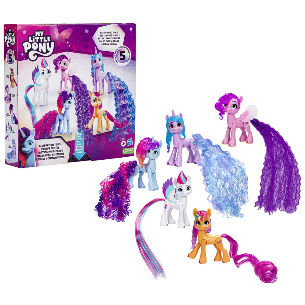 Set of 5 Figures Celebration Styles, 3 Inch Small Figures, Unicorn Toys for Boys and Girls + 3 Years