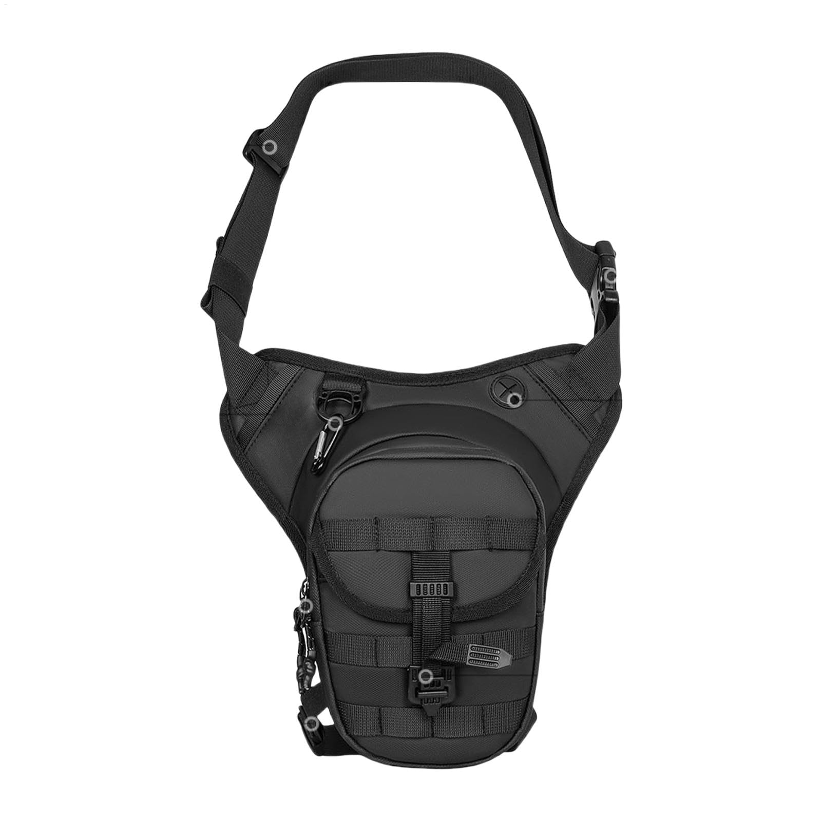 Durable motorcycle thigh bag resistente al agua con compartimentos de ruta 8