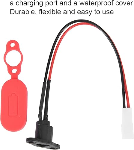 Miniatura 4 de w/puerto de carga resistente libre para M365, conector de cargador de batería, silicona duradera flexible para accesorio de scooter eléctrico M365