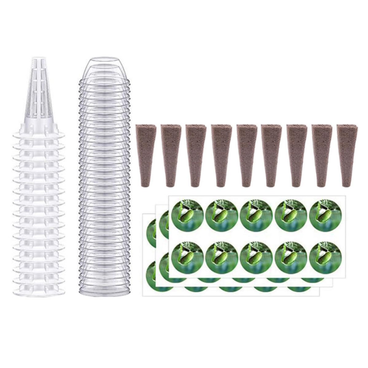 Macetas de red plásticas para sistema de cultivo hidropónico casero