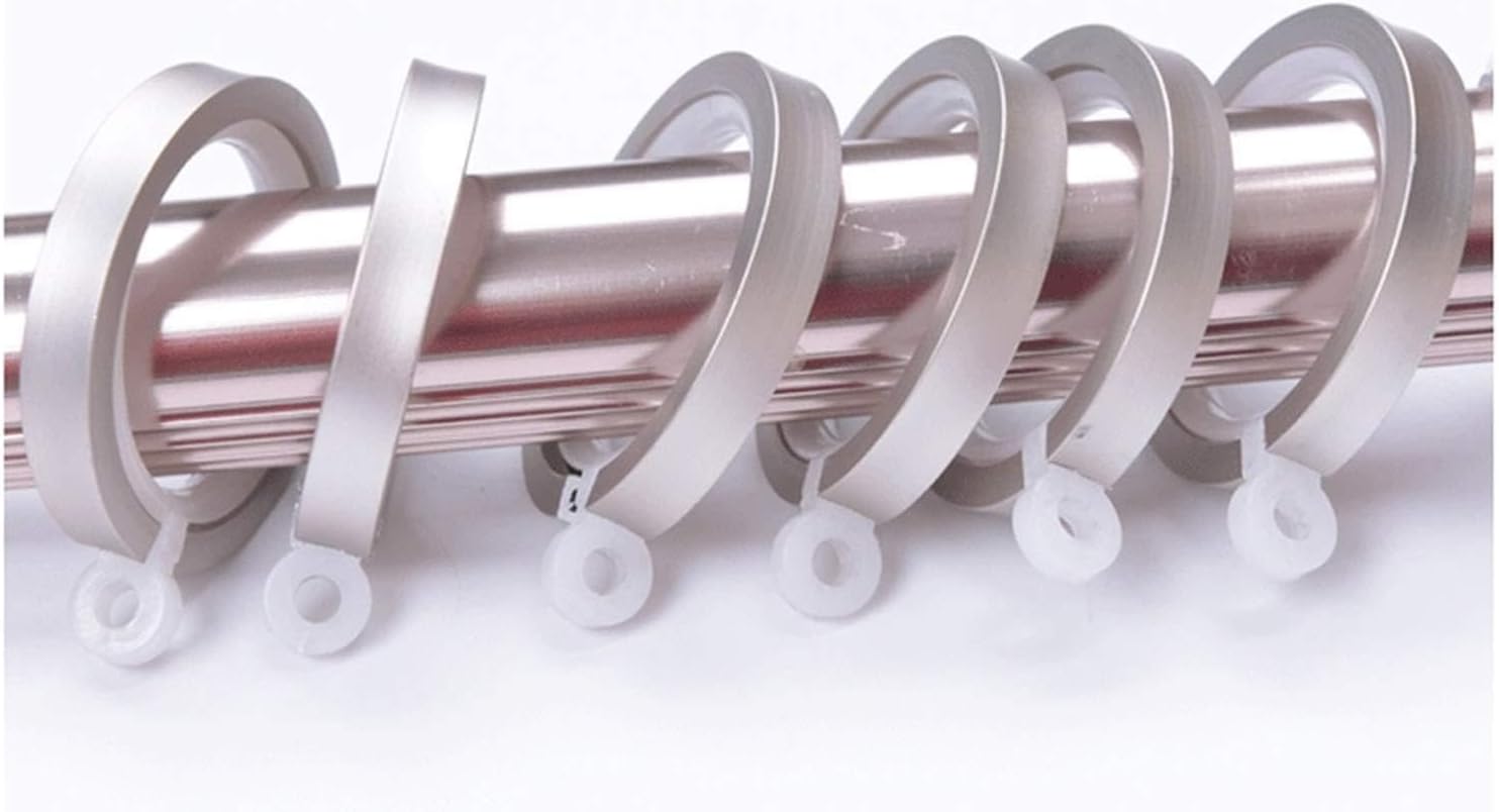 Curtain Rings Aluminum Alloy Silent Curtain Ring Multi-Color Shower Ring Curtain Accessories Curtain Buckle Shower Curtain Ring(D)