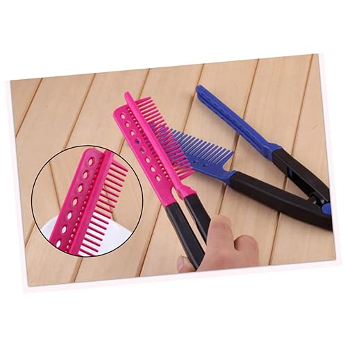 Miniatura 5 de Cepillo plegable en forma de V peine de pelo alisador de pelo Peine portátil