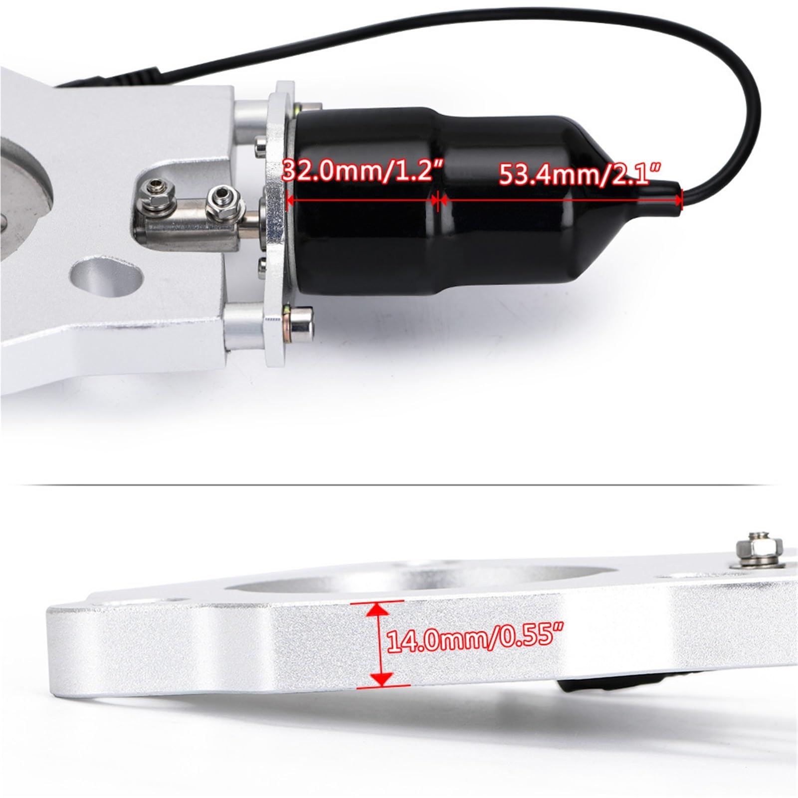 Car Silencer 2,5 "lub 3" nagłówki ze stali nierdzewnej Y rura elektryczny układ wydechowy Catback wycięcie zestaw wycięć pilot samochodowy tłumik akcesoria części(2.5 INCH)