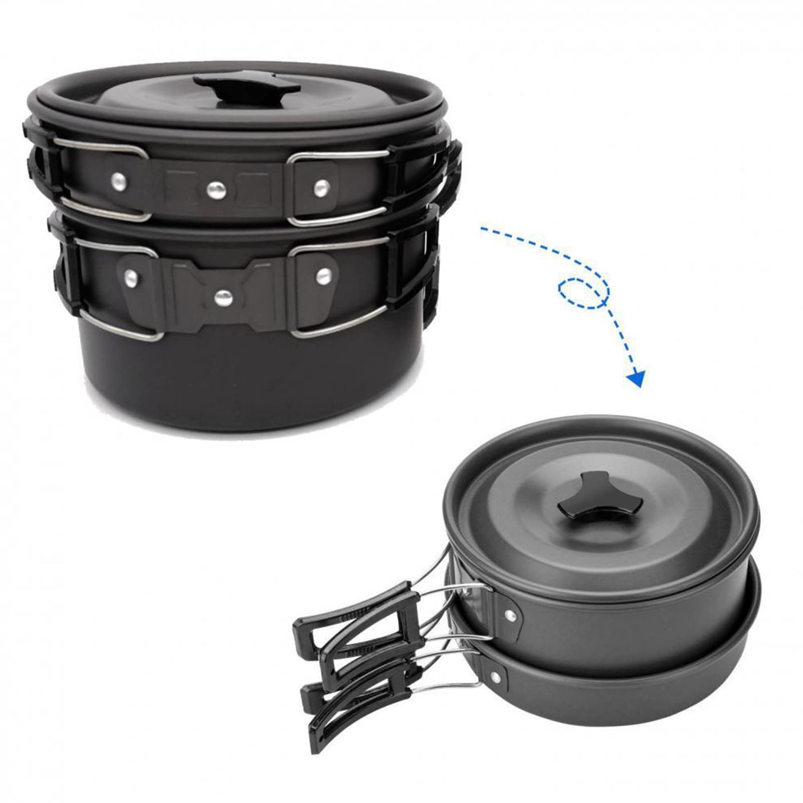 Amazon | クッカーセット 11点セット コッヘル キャンプ用品 キャンプ
